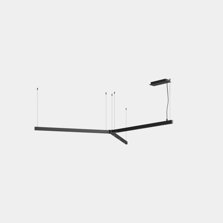 Lámpara Sistema Lineal APEX_Y_AW33_34 54W Blanco cálido - 3000K CRI 90 ON-OFF Negro IP40 4689lm Leds C4 AW34-54W9BEOS60