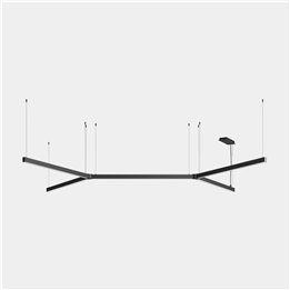 Lámpara Sistema Lineal APEX_H_AW35_36 60W Blanco neutro - 4000K CRI 95 ON-OFF Negro IP40 5210lm Leds C4 AW36-60XAPLOS60