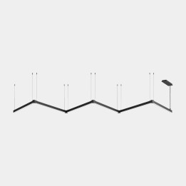 Lámpara Sistema Lineal APEX_WW_AW37_38 72W Blanco cálido - 2700K CRI 90 DALI Blanco IP40 6252lm Leds C4 AW38-72VAPLDS14