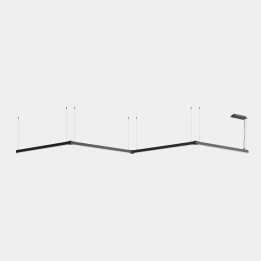 Lámpara Sistema Lineal APEX_M_AW39_41 48W Blanco cálido - 2700K CRI 90 ON-OFF Negro IP40 4168lm Leds C4 AW41-48VAPLOS60