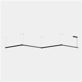 Lámpara Sistema Lineal APEX_M_AW39_41 48W Blanco cálido - 3000K CRI 95 DALI Negro IP40 4168lm Leds C4 AW41-48WAPLDS60
