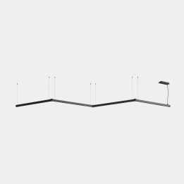 Lámpara Sistema Lineal APEX_M_AW39_41 72W Blanco neutro - 4000K CRI 90 DALI Blanco IP40 6252lm Leds C4 AW41-72X9BEDS14