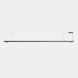 Lámpara Sistema Lineal APEX_2_SPOTS_D30_AW42_43_44_45_46_47 24W Blanco cálido - 3000K CRI 90 ON-OFF Negro IP40 2101lm Leds C4 AW