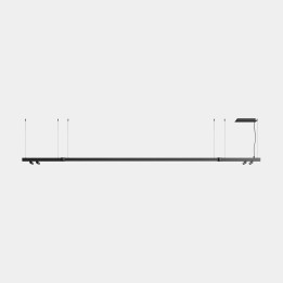 Lámpara Sistema Lineal APEX_2_SPOTS_D30_AW42_43_44_45_46_47 36W Blanco cálido - 3000K CRI 95 ON-OFF Negro IP40 2622lm Leds C4 AW