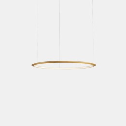 Lámpara Colgante Circular Inward ø600 Recessed LED 31.7W 1264lm 2700K Oro Leds C4 CD5A-00V9AZDUEF