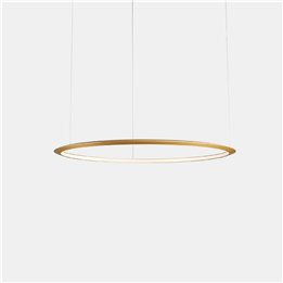 Lámpara Colgante Circular Inward ø1200 Recessed LED 63.5W 2106lm 2700K Oro Leds C4 CD5B-00V9AZDUEF