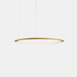 Lámpara Colgante Circular Inward ø1200 Recessed LED 63.5W 2809lm 4000K Oro Leds C4 CD5B-00X9AZOUEF