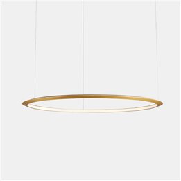 Lámpara Colgante Circular Inward ø3000 Recessed LED 177W 5335lm 2700K Oro Leds C4 CD5D-00V9AZDUEF