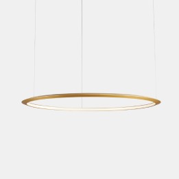 Lámpara Colgante Circular Inward ø3000 Recessed LED 177W 5335lm 2700K Oro Leds C4 CD5D-00V9AZRUEF