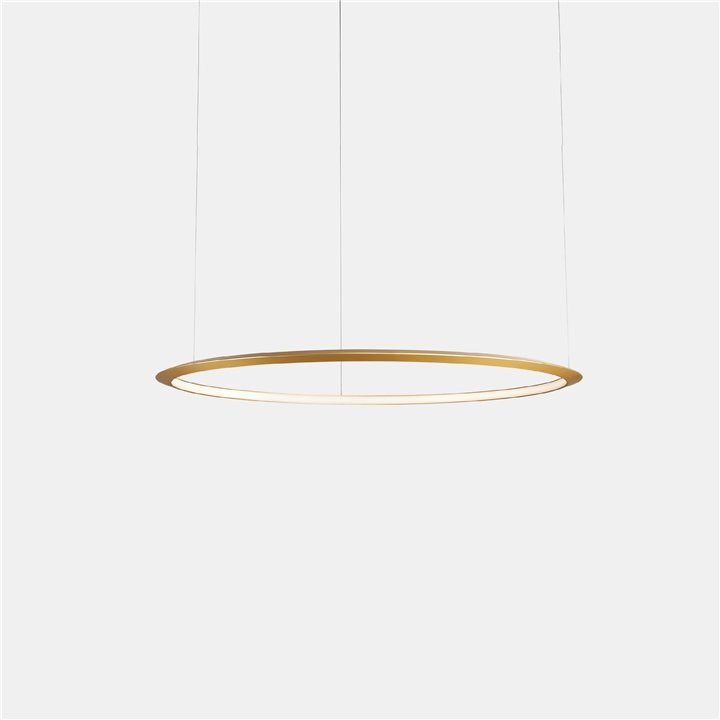 Lámpara Colgante Circular Inward ø900 Recessed LED 45.6W 1438lm 2700K Oro Leds C4 CD5K-00V9AZDUEF