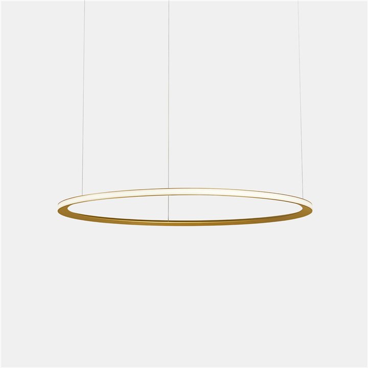 Lámpara Colgante Circular Outward 4 Rings (ø1200 ø2000 ø2000 ø1200) LED 378W 16104lm 2700K Oro Leds C4 CF4I-00V9AZRUEF