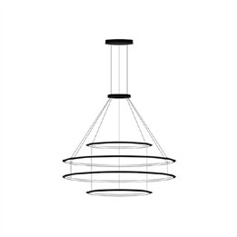 Lámpara Colgante Circular Outward 4 Rings (ø1200 ø2000 ø2000 ø1200) LED 336.6W 21472lm 4000K Blanco Leds C4 CF4I-00X9AZRU14