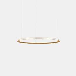 Lámpara Colgante Circular Outward ø600 Recessed LED 31.7W 1630lm 2400K Oro Leds C4 CF5A-00A9AZRUEF