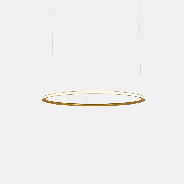 Lámpara Colgante Circular Outward ø600 Recessed LED 31.7W 1630lm 2400K Oro Leds C4 CF5A-00A9AZRUEF