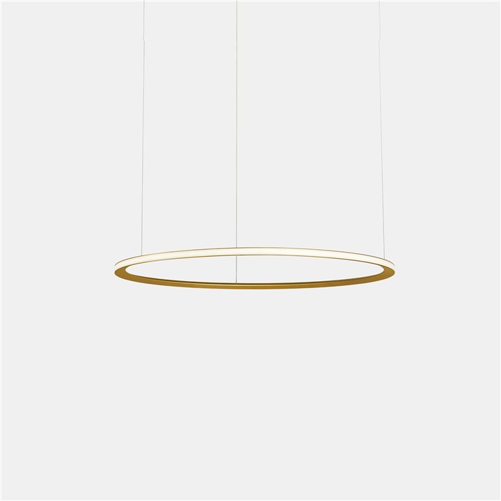 Lámpara Colgante Circular Outward ø600 Recessed LED 31.7W 2074lm 3000K Oro Leds C4 CF5A-00W9AZDUEF