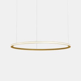 Lámpara Colgante Circular Outward ø2000 Recessed LED 110W 5092lm 2700K Oro Leds C4 CF5C-00V9AZDUEF