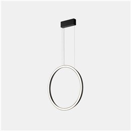 Lámpara Colgante Circular Vertical Side ø600 Surface LED 31.7W 1209lm 2700K Negro Leds C4 CP4A-00V9AZOU05