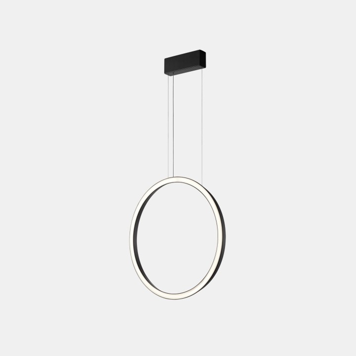 Lámpara Colgante Circular Vertical Side ø1200 Surface LED 63.5W 2421lm 2700K Negro Leds C4 CP4B-00V9AZDU05