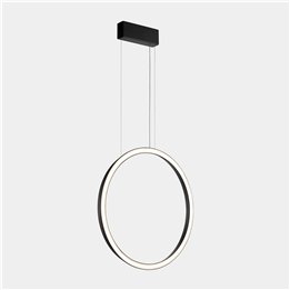 Lámpara Colgante Circular Vertical Side ø900 Surface LED 45.6W 1529lm 3000K Negro Leds C4 CP4K-00W9AZDU05
