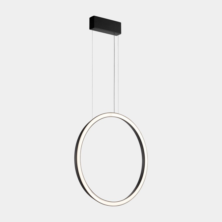 Lámpara Colgante Circular Vertical Side ø900 Surface LED 45.6W 1748lm 4000K Negro Leds C4 CP4K-00X9AZDU05