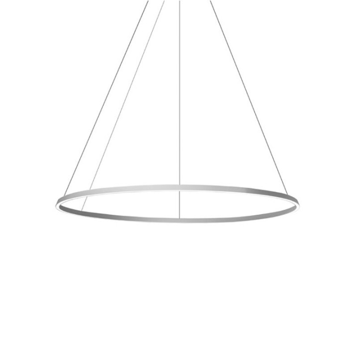 Lámpara Colgante Circular Downward ø2000 Surface LED 120W 4944lm 3000K Negro Leds C4 CS4C-00W9AZRU05