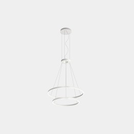 Lámpara Colgante Circular Downward 2 Rings (ø900 ø600) LED 77.3W 3363lm 4000K Blanco Leds C4 CS4N-00X9AZDU14