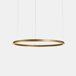 Lámpara Colgante Circular Downward ø1200 Recessed LED 63.5W 2220lm 2400K Oro Leds C4 CS5B-00A9AZDUEF
