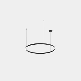 Lámpara Colgante Circular Downward ø1200 Recessed LED 63.5W 2825lm 3000K Negro Leds C4 CS5B-00W9AZDU05