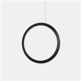 Lámpara Colgante Circular Vertical Inward ø1200 Surface LED 63.5W 2106lm 2700K Negro Leds C4 CV4B-00V9AZOU05