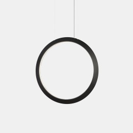 Lámpara Colgante Circular Vertical Inward ø900 Surface LED 45.6W 1438lm 2700K Negro Leds C4 CV4K-00V9AZOU05