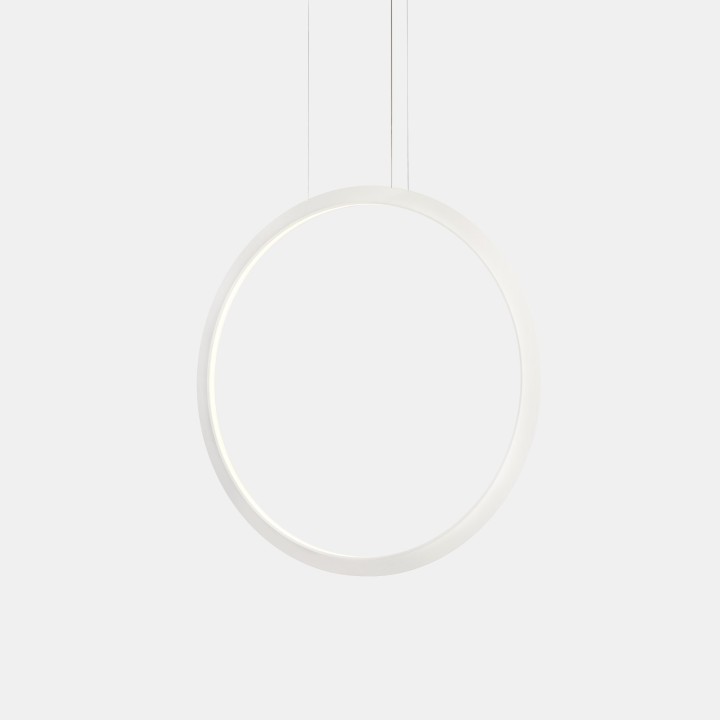 Lámpara Colgante Circular Vertical Inward ø1200 Recessed LED 63.5W 2458lm 3000K Blanco Leds C4 CV5B-00W9AZOU14