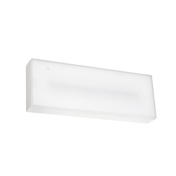 Luminaria de emergencia DECO Superficie IP44, 200lm -1h /Permanente+Autotest Leds C4 EM01-0200PA1400