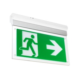 Luminaria de emergencia FLAG Superficie IP20, 100lm -3h /Permanente+Autotest Leds C4 EM03-0103PA1400