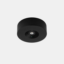 Luminaria de emergencia REDO Superficie IP20 Negro, 200lm -3h /Permanente Leds C4 EM05-0203PN6000