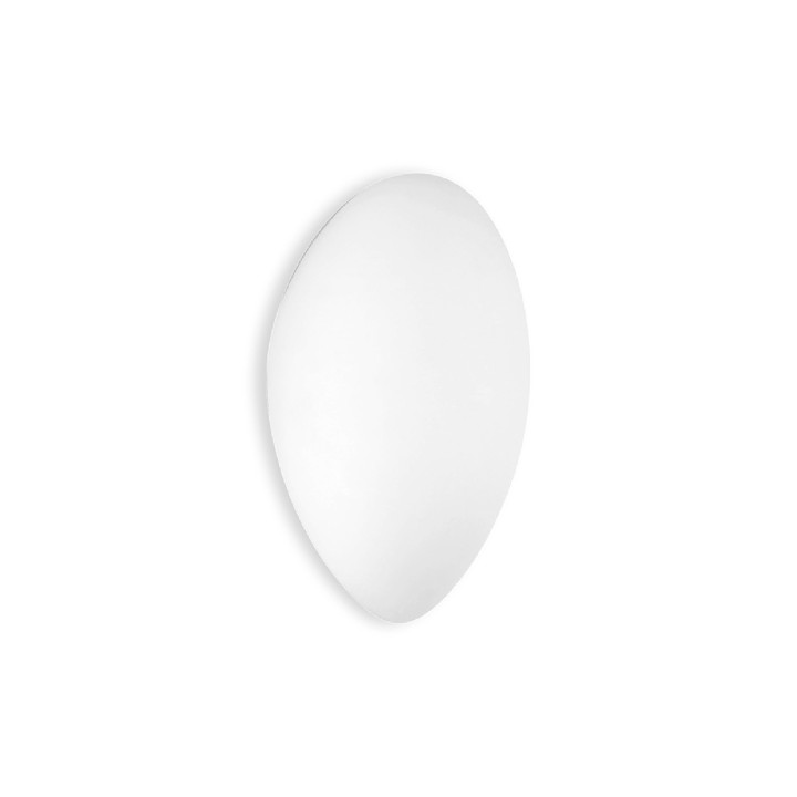 Aplique IP20 Glass 235mm E27 60W Blanco Forlight DE-0000-BLA
