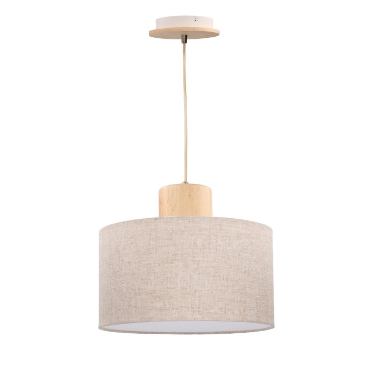 Lámpara Colgante IP20 Lampa E27 40W imitación madera Forlight DE-0007-MAD