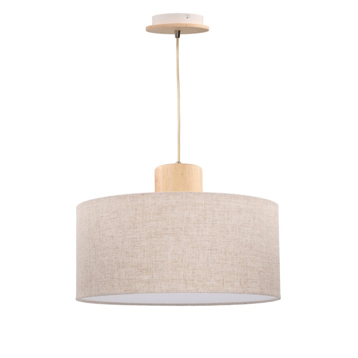 Lámpara Colgante IP20 Lampa E27 40W imitación madera Forlight DE-0008-MAD