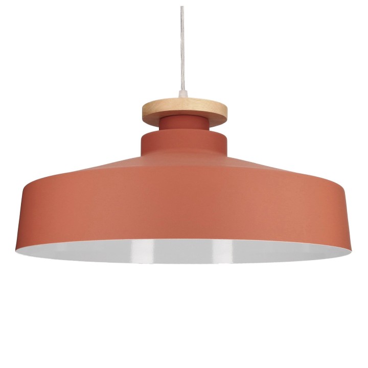 Lámpara Colgante IP20 Nube Ø410mm E27 60W Rojo teja 527lm Forlight DE-0234-RTJ