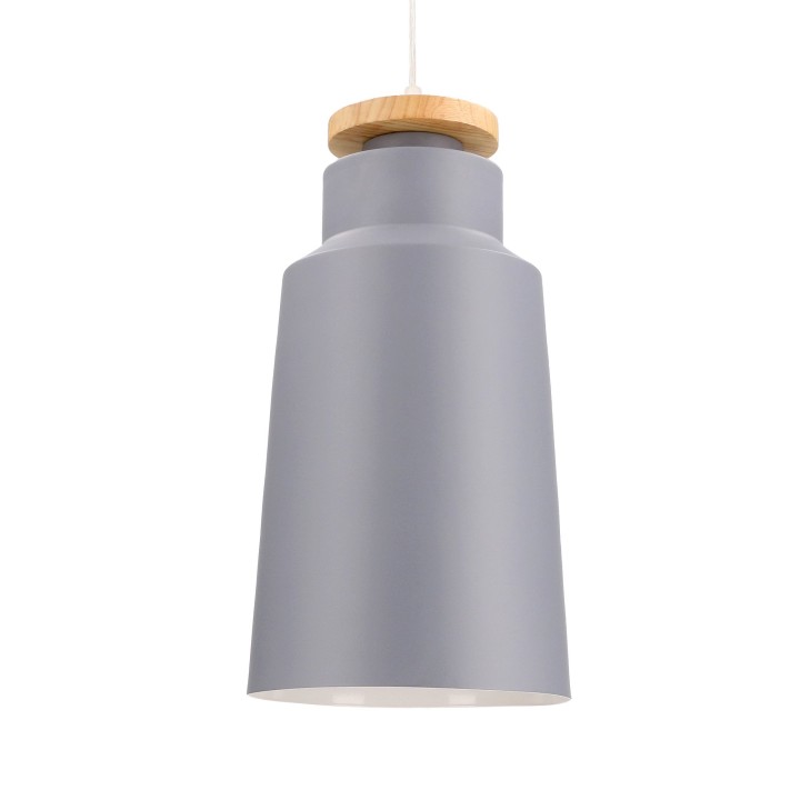 Lámpara Colgante IP20 Nube Ø200mm E27 40W Gris Merengo 527lm Forlight DE-0235-AZP