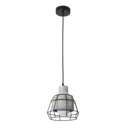 Lámpara Colgante IP20 King E27 60W Cemento 527lm Forlight DE-0265-CEM
