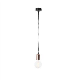 Lámpara Colgante IP20 Dixie E27 60W Cobre 527lm Forlight DE-0267-COR