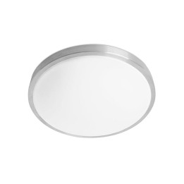 Plafon IP44 Tempo Ø410mm LED 22.8W 3000K Aluminio 1821lm Forlight DE-0314-ALU