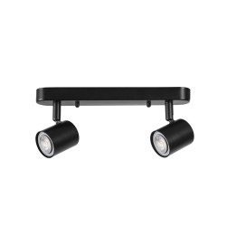 Proyector IP20 Keeper Double GU10 7W Negro Forlight DE-0480-NEG