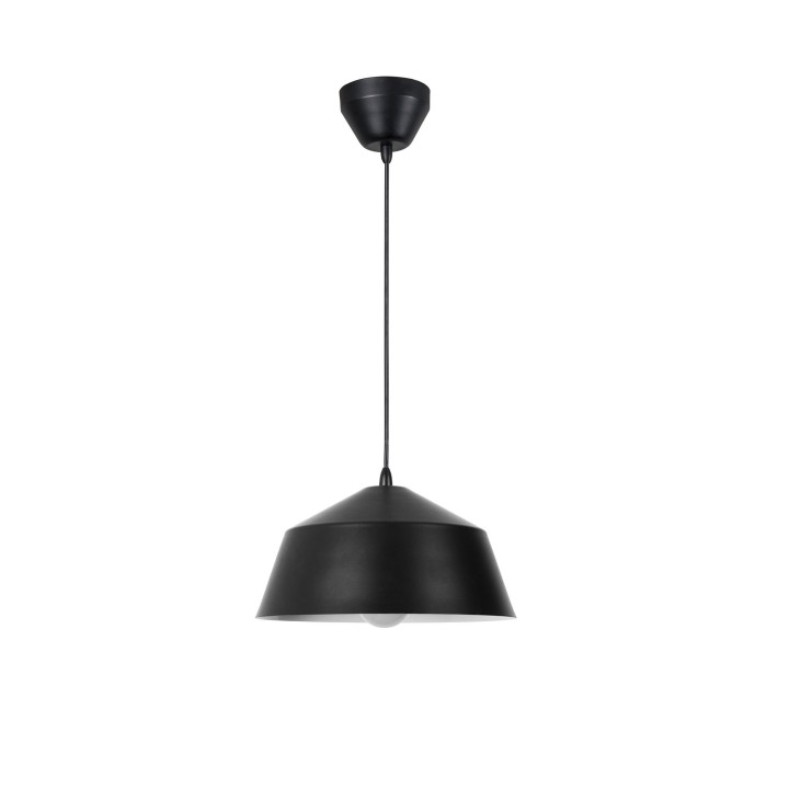 Lámpara Colgante IP20 Bowl Ø250mm E27 40W Negro Forlight DE-0508-NEG