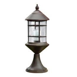 Baliza IP23 Siros E27 100W Marrón óxido 1340lm Forlight PX-0026-OXI