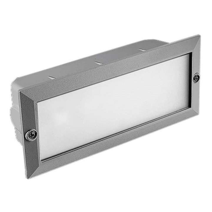 Lámpara Empotrable de pared IP44 Tamesis E27 60W Gris 1055lm Forlight PX-0047-GRI