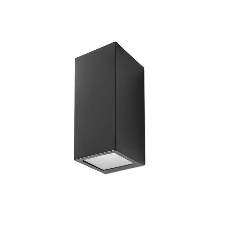 Aplique IP44 Cube Small GU10 35W Negro 2670lm Forlight PX-0056-NEG