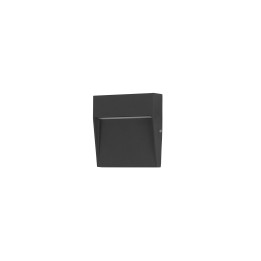 Lámpara Empotrable de pared IP65 Nod Square LED 2.6W 3000K Negro Forlight PX-0350-NEG