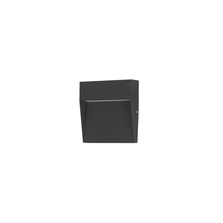 Lámpara Empotrable de pared IP65 Nod Square LED 2.6W 3000K Negro Forlight PX-0350-NEG