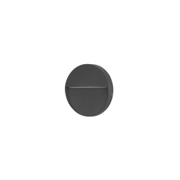 Lámpara Empotrable de pared IP65 Nod Round LED 2.6W 3000K Negro Forlight PX-0351-NEG